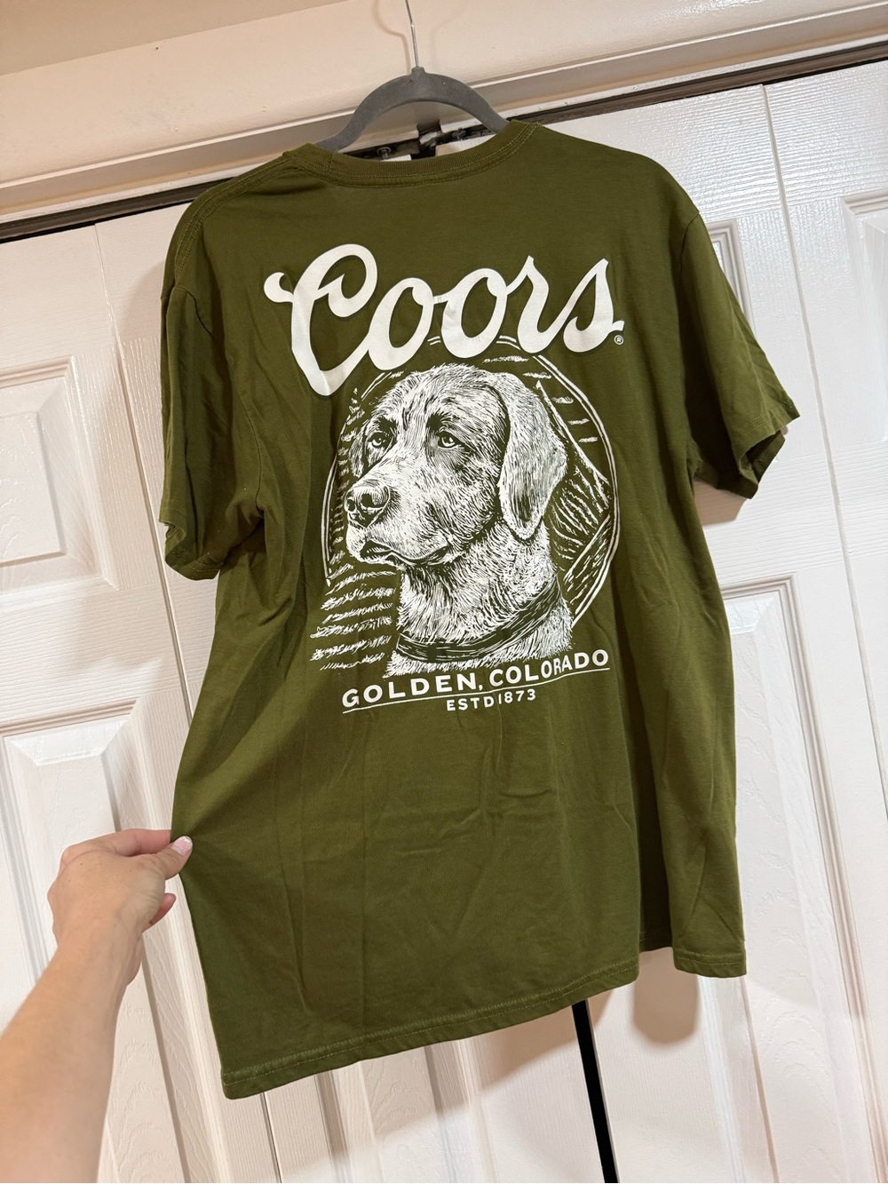 Coors Olive Green Short-Sleeve Logo T-Shirt - Picture 2 of 4